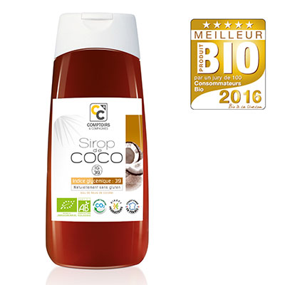 Le sirop de coco bio reçoit le prix du Meilleur Produit bio de l'année 2016