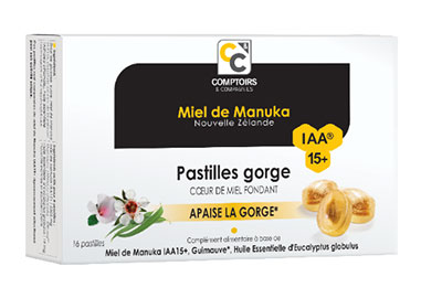 Lancement des pastilles gorge cœur au miel de Manuka fondant IAA15+
