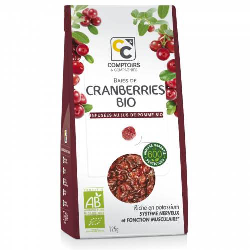 Organic cranberries - 125g